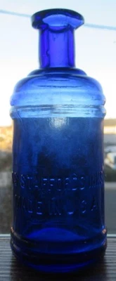 Tintas Stafford's azul cobalto brillante y brillante EE. UU. botella de tinta maestra tamaño pequeño Foto 1 de 4