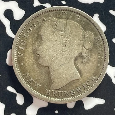 1864 New Brunswick 20 Cents Lot#T7799 Silver! - Image 1 of 2