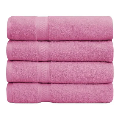 Bath Towels Luxury Combed Cotton Set 27x54 Inch Super Absorbent 500 GSM - Image 1 of 3