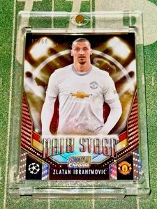 2023-24 Stadium Club Cromato Stadio Main Stage Oro Rifrattore Zlatan Ibrahimovic /50 SSP - Foto 1 di 2