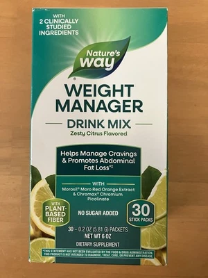 Mezcla de bebidas Nature's Way Weight Manager cítricos picantes, paquete de 30 barras Foto 1 de 3