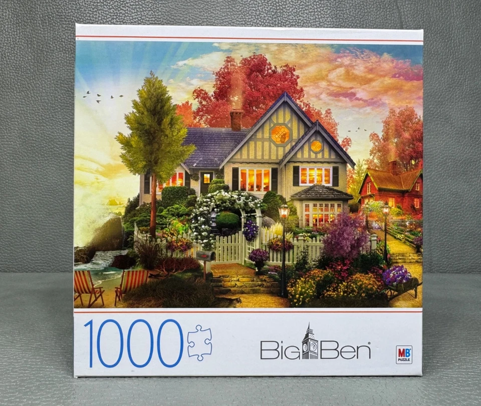 2020 Big Ben 1000 Piece Oceanside Retreat Puzzle Ocean Sea David MacLean House