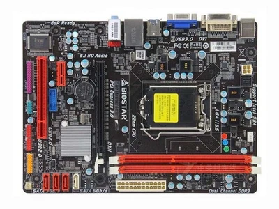 Biostar B75MU3B LGA 1155/Socket H2 Intel B75 Motherboard DDR3 - Image 1 of 3