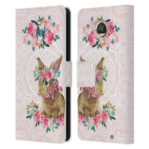 OFFICIAL MONIKA STRIGEL FLOWER FRIENDS 2 LEATHER BOOK CASE FOR MOTOROLA PHONES 2 - Picture 1 of 11