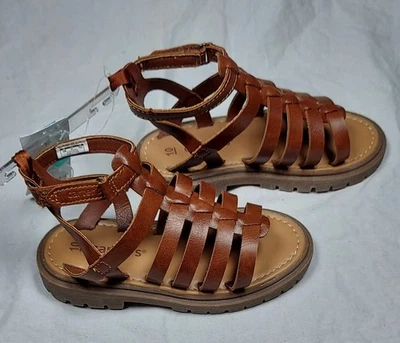 Carter's Toddler 10T Girl's Ronda Gladiator Sandles, Brown NWT (X) - Image 1 of 4