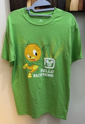 Camisa 2021 Disney Parks Orange Bird Hello Sunshine verde adulto mediana Foto 1 de 4