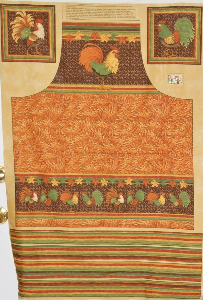 Panel delantal Harvest Gallosters de Debbie Mumm para telas del Mar del Sur btp Foto 1 de 1