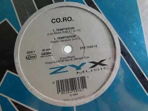CO.RO. – Temptation 12" Single 1994 Germany Euro House SEALED - Imagen 1 de 4