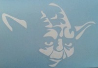 Yoda Star Wars Car Truck Window Vinyl Decal Sticker