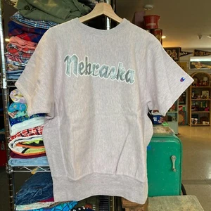 Vintage 1980s Nebraska Champion Reverse Weave Crewneck Pullover Sweatshirt - Picture 1 of 8