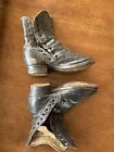 Vintage Small Child’s Leather Boots Late 1800S Early 1900S Rare Add Ribbons