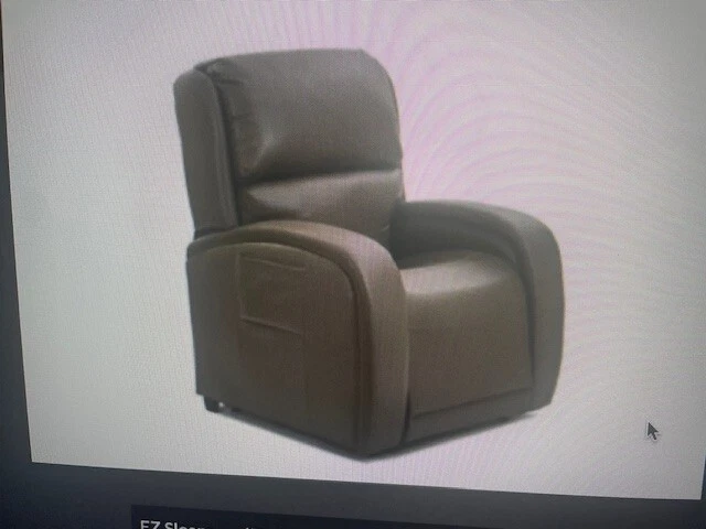 Silla/dormitorio reclinable E-Z, cuero marrón, pr-735, Horton & Converse Foto 1 de 1