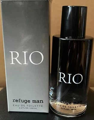 全新带盒 Charlotte Russe 古龙水 Rio Refuge Man 3.4 盎司 100 毫升淡香水 — 第 1/2 张图片