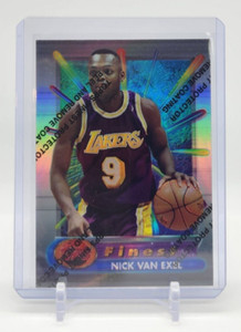 1994-95 Topps Finest Nick Van Exel Refractor Parallel Card