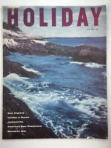 Holiday Magazine - Jul 1955 - New England - Russia - Jacksonville - Bali - Food - Picture 1 of 2