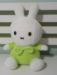 MIFFY PLUSH TOY RABBIT CHARACTER TOY GREEN OUTFIT 30CM DICK BRUNA