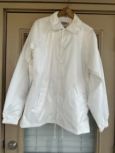 Chaqueta de nailon blanca vintage Big Mac Trade Mark Work Gear para hombre - Imagen 1 de 3