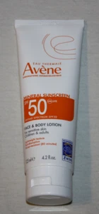 Avene Face & Body Lotion Mineral Sunscreen Face & Body Lotion SPF 50 4.2 Oz NEW - Picture 1 of 4