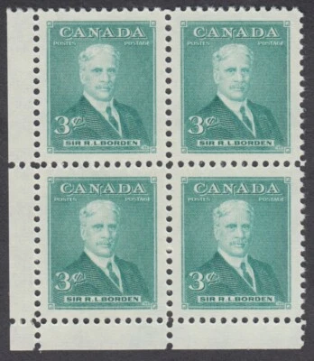 Canada - #303 Sir Robert Borden, Corner Block Of Four - MH - Image 1 of 2