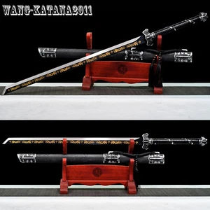 44''Black Dragon Broadsword 1095 Carbon Steel Chinese Tang Dao Functional Sword - Picture 1 of 15