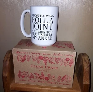 Great Gift Idea Cedar Crate Market 11oz Coffee Cup Mug Humorous NIB - Picture 1 of 1