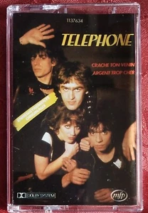 K7 AUDIO TAPE TELEPHONE CRACHE TON VENIN ARGENT TROP CHER MFP REEDITION DE 1985 - Picture 1 of 3