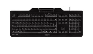 CHERRY KC 1000 SC Corded Smartcard Keyboard, Black, USB (QWERTY - UK) - Picture 1 of 1