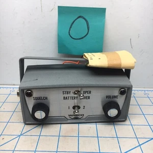 Vintage Wabco Two Channel Control Head Stby Oper Squelch Untested - Picture 1 of 12