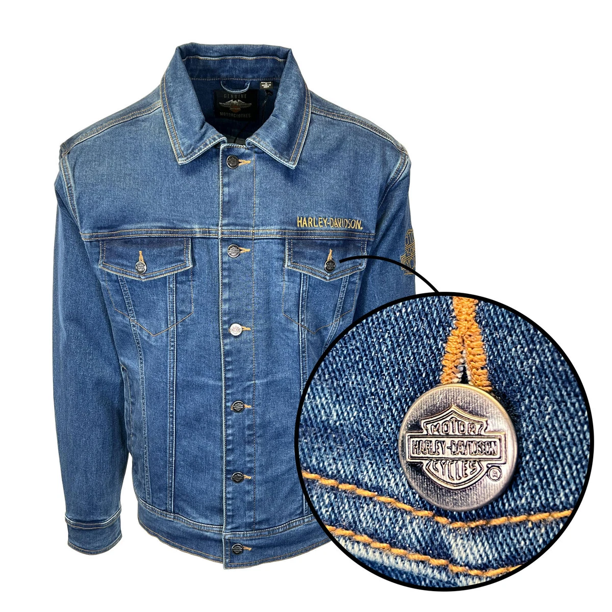 Preços baixos em Jaquetas Jeans Harley-Davidson para Homens | eBay