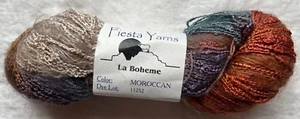 RARE! Orig Fiesta La Boheme "Moroccan" Brushed Kid Mohair Rayon Bouclé 145yds4oz - Picture 1 of 8