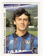 [CL] SHOOTING STARS 1991/92 FIGURE NUMBER 27 ATALANTA GIUSEPPE MINAUDO