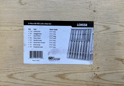 Torno de madera Benjamin’s Best juego de 8 piezas juego de cinceles carpintería M2 HHS LCHSS8 PSI Foto 1 de 4