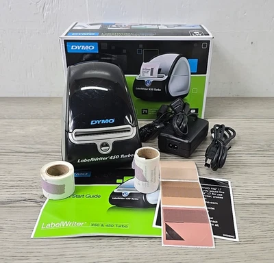 Impresora de etiquetas térmicas Dymo LabelWriter 450 Turbo con adaptador de corriente + USB Foto 1 de 4