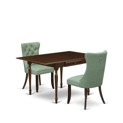 3 Piece Modern Dining Table Set Contains a Rectangle Kitchen Table - Image 1 of 4