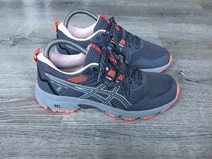 Asics Gel Venture 8 Piedmont Grey Blazing Coral Women’s Size 7.5 Shoes 1012A708 - Picture 1 of 12