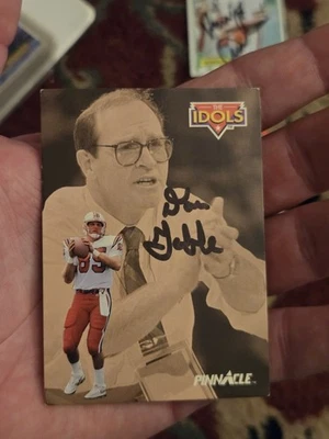 Tarjeta autógrafa Dan Gable 1992 Pinnacle #352 Hof Legend Wrestling Iowa Hawkeyes Foto 1 de 2