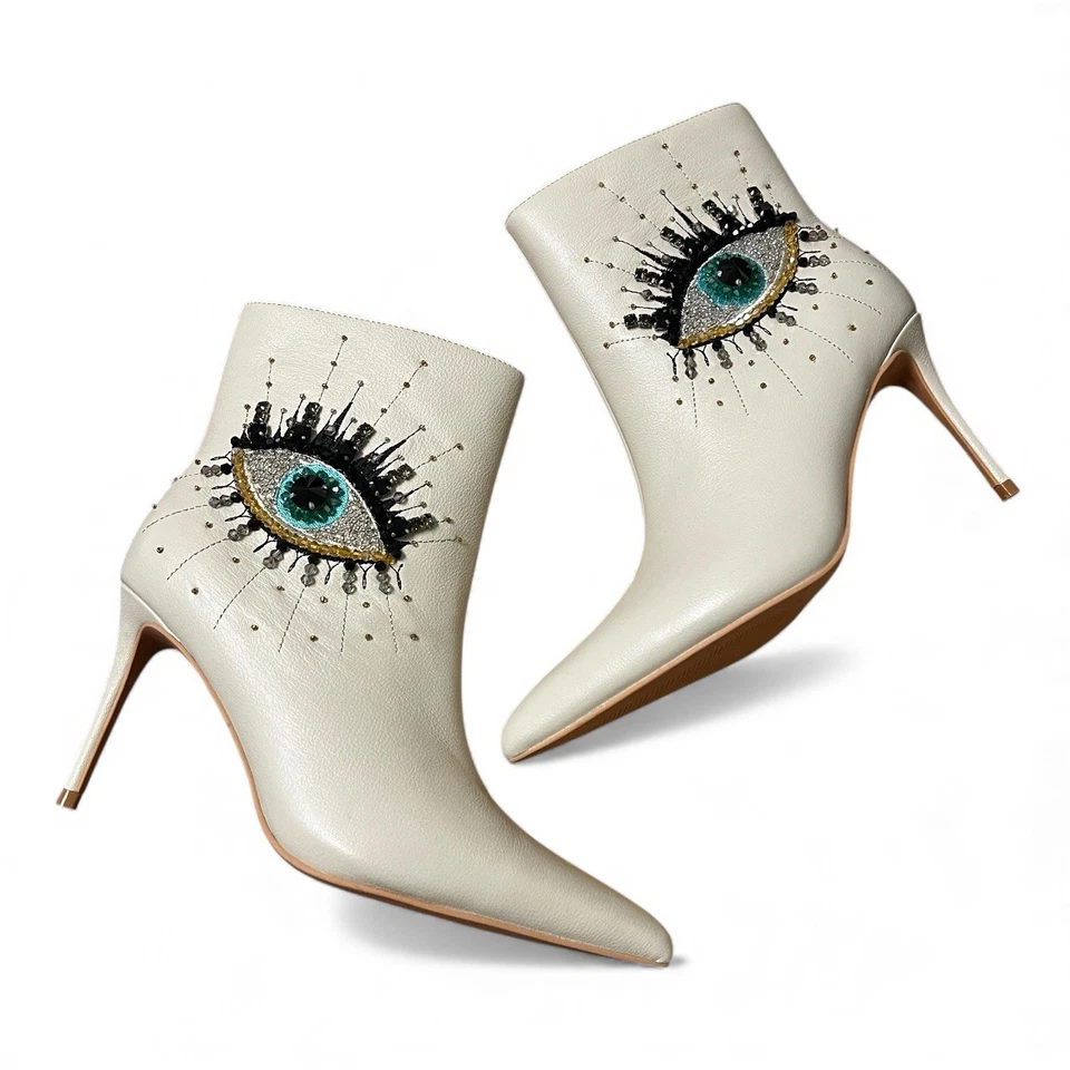 Кожаные ботильоны Kurt Geiger London Belgravia с украшениями на лодыжке размер 6 ЕС 36 - Изображение 1 из 1