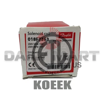 New In Box DANFOSS 018F7363 BB230CS Solenoid Coil - Image 1 of 2