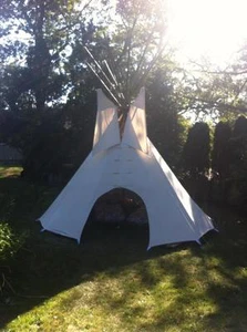 8' Youth size  CHEYENNE STYLE tipi/teepee w/door&bag - Picture 1 of 2