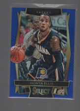 MONTA ELLIS 2016-17 PANINI SELECT BLUE PRIZMS ROOKIE CARD #77 /299