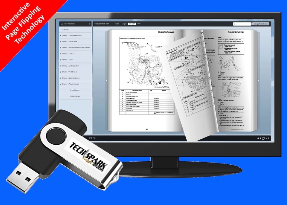 Kawasaki Z800 Z800R ABS Z 800 Service Repair Maintenance Shop Manual 2013-2016 - Image 1 of 4