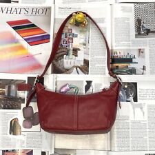 COACH vintage 90s/00s red legacy demi hobo mini shoulder purse