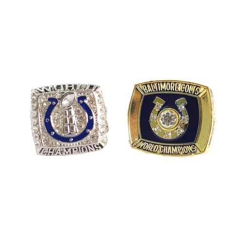 1970/2006 Indianapolis Colts Football Super Bowl Championship Rings Set Cover