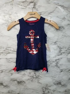TOMMY BAHAMA GIRLS Anchor Short Sleeve SHIRT Sz M 5/6 New  #Q  - Picture 1 of 5