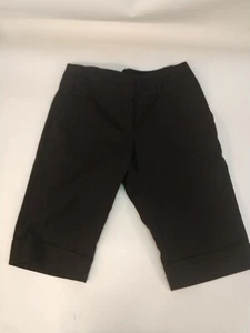 Tracy Evans Limited Women's Dress Long Shorts Charcoal Black Pinstripes Size 5 - Picture 1 of 5