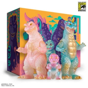 Mondo All Monsters Attack Godzilla Set Cherry Blossom Glow in the Dark Set - Picture 1 of 7