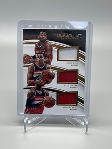 2015-16 Panini Immaculate Trios /49 Bradley Beal Otto Porter John Wall #TM-WAS