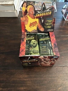 (1) Sealed Pack 1999 Topps WCW Wrestling Embossed Trading Auto Inserts!!! - Picture 1 of 4