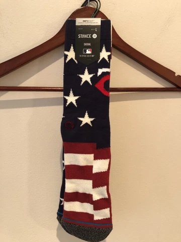 Minnesota Twins Stance Socks MLB Brigade US Stars & Stripes Socks Size L 9-13 Cover