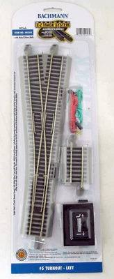 HO Scale #5 Turnout - Left - Bachmann #44565 - Image 1 of 2